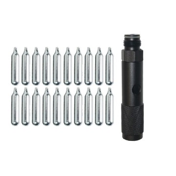 20 CO2 patronen 12 gram met adapter
