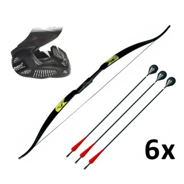 Archery Tag Shoot Out Battle Set met boog en masker 6x