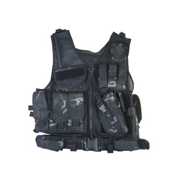 Cross Draw Tactical Vest MultiCam Zwart