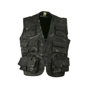 Kids Tactical Vest - Multicam Zwart