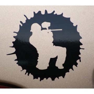 Paintball Logo Sticker groot
