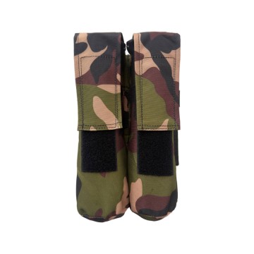 STRATX Molle 2 Pod Pouch Woodland Camo