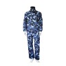 Overall Camo Blauw DK met hoge kraag