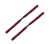2x Tweezijdige Paintball Swab in de kleur Rood