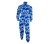 Overall Camo Blauw met hoge kraag