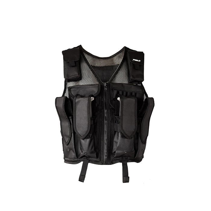 Field Tactical Battle Vest Zwart Voorkant
