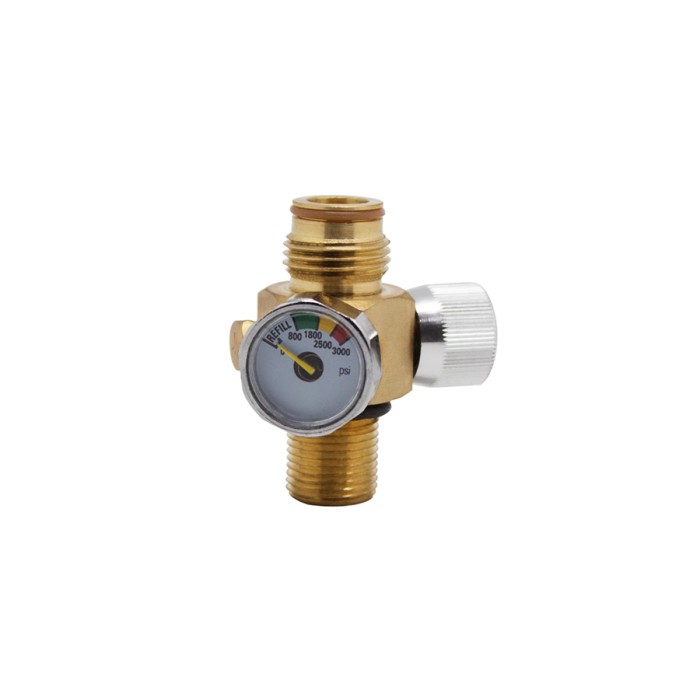 CO2 On-Off Valve met Manometer