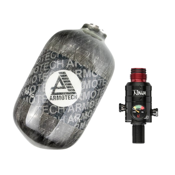 DYE Armotech Core 1,1L met Ninja Regulator 300 bar Pro V3
