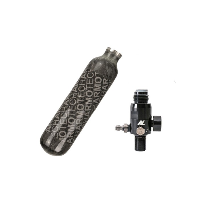 DYE Armotech Core Air Tank 0,25L met Regulator 4500 PSI