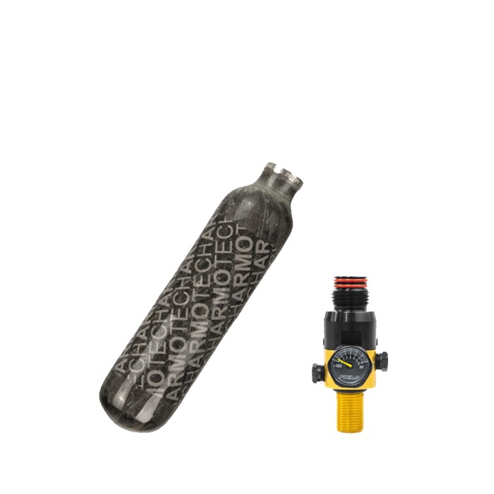 DYE en Planet Eclipse Armotech 0.25L met 4500 PSI Regulator