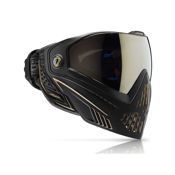 DYE i5 zwart goud paintball masker