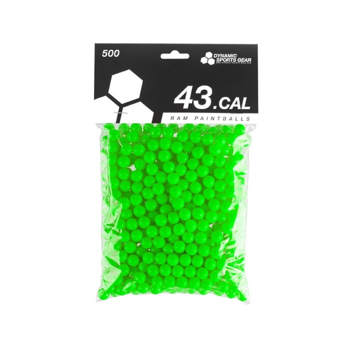 Dynamic Sports Gear RAM Paintballs cal.43 500 stuks Groen