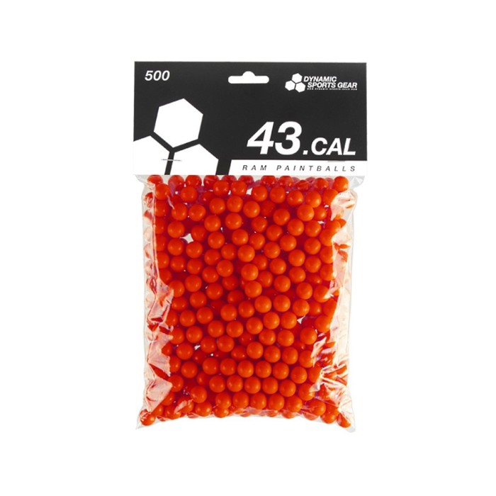 Dynamic Sports Gear RAM Paintballs cal.43 500 stuks Rood