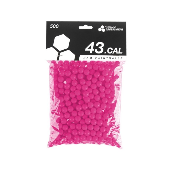 Dynamic Sports Gear RAM Paintballs cal.43 500 stuks Roze