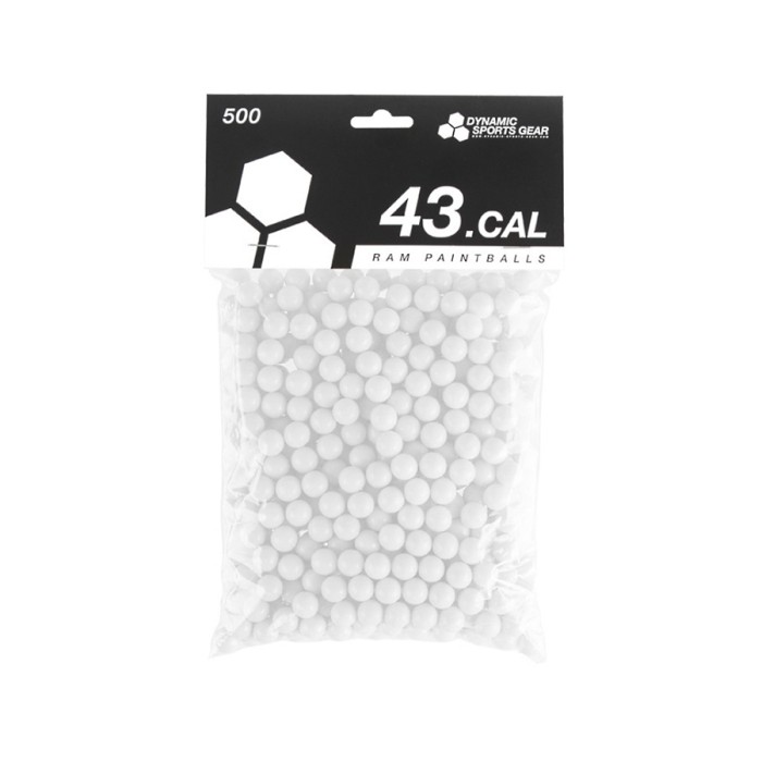 Dynamic Sports Gear RAM Paintballs cal.43 500 stuks Wit