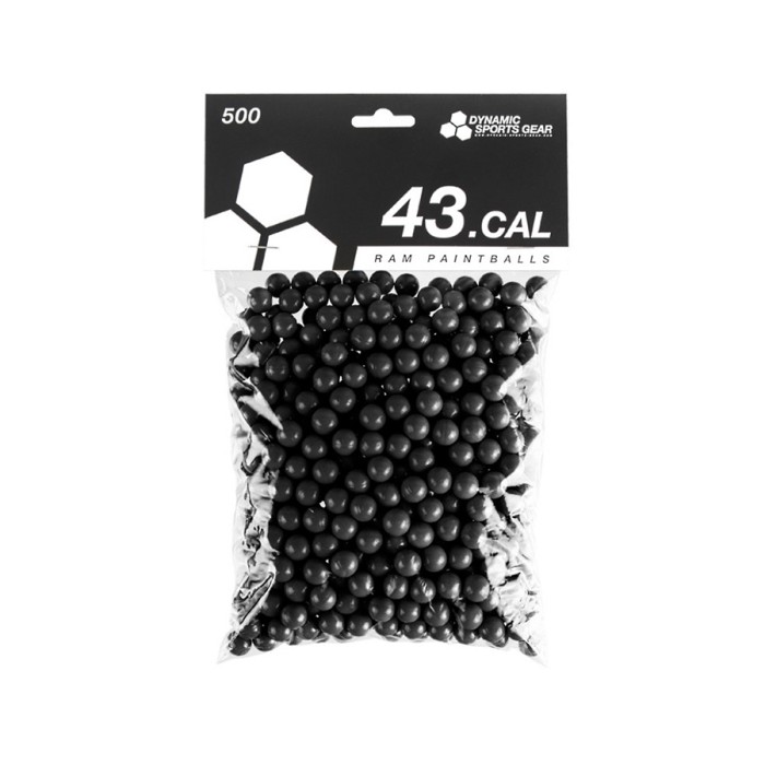 Dynamic Sports Gear RAM Paintballs cal.43 500 stuks Zwart