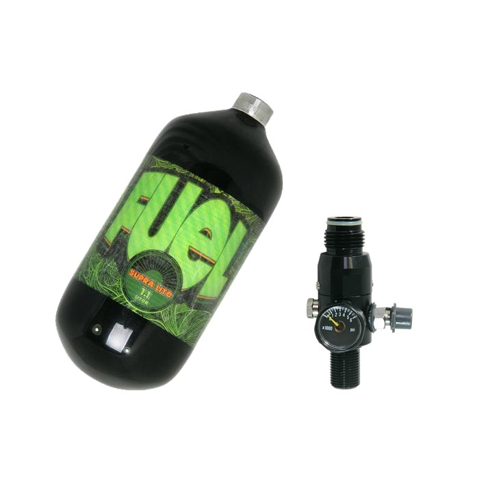 FUEL Supralite 1,1L met Zen regulator 4500 PSI Zwart