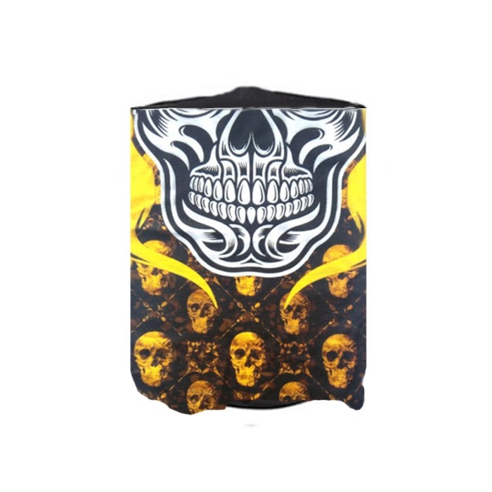 Golden-skull-bandana-nek-bescherming