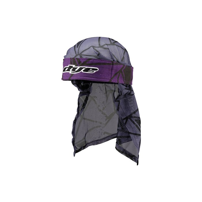 DYE headwrap Infused Paars/Zwart/Grijs