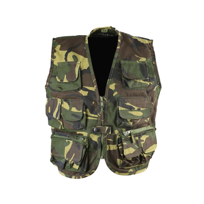 Kids Tactical Vest - Woodland Camo