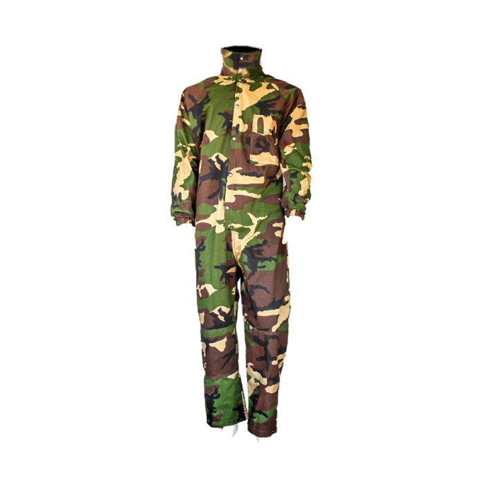 Overall Woodland Camo met hoge kraag