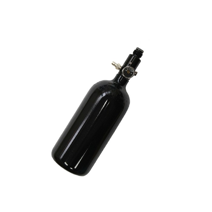 HP Paintball fles 0,8L 48CI met 3000 PSI regulator