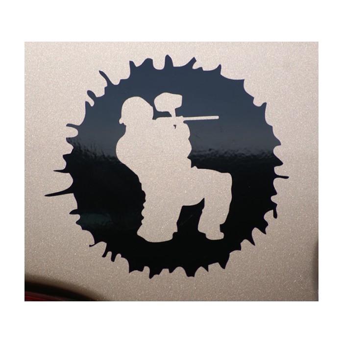 Paintball Logo Sticker groot