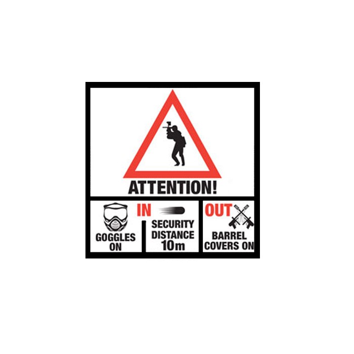 Paintball Safety Sign
