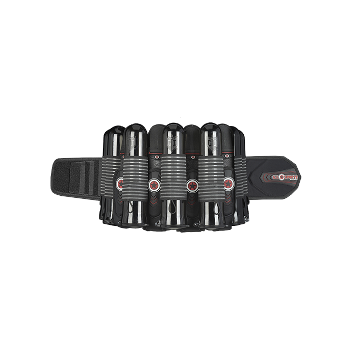 GI Race gordel 4 plus 7 Zwart/Rood