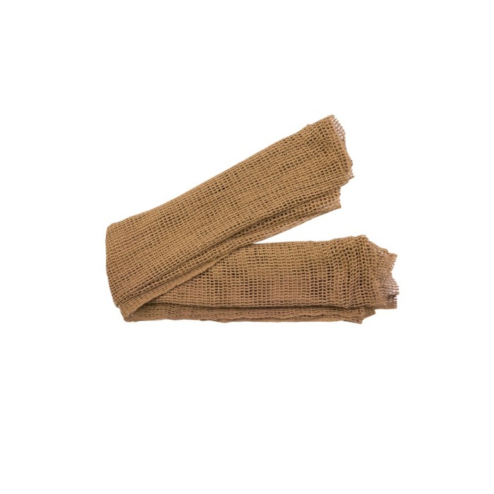 Scrim Net Scarf Tan