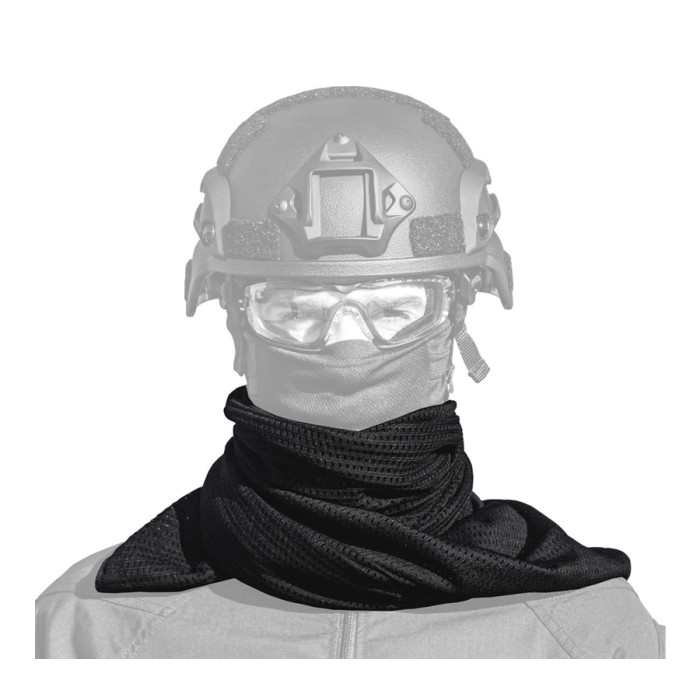 Spirit Field Mesh Scarf Zwart