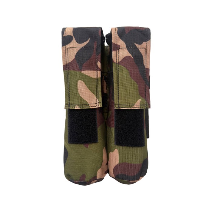 STRATX Molle 2 Pod Pouch Woodland Camo