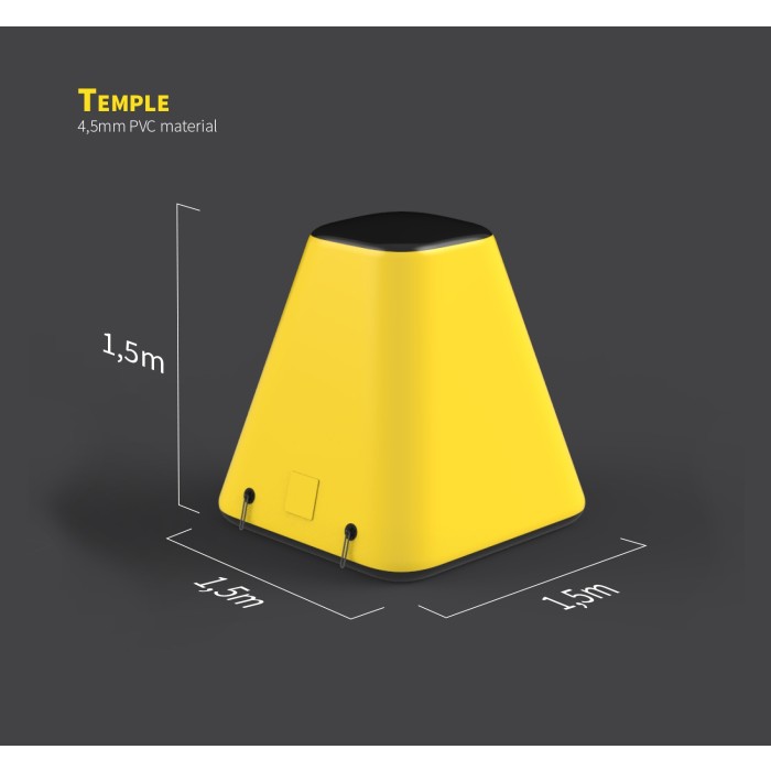 Temple Luchtbunker paintball archery tag laser gamen