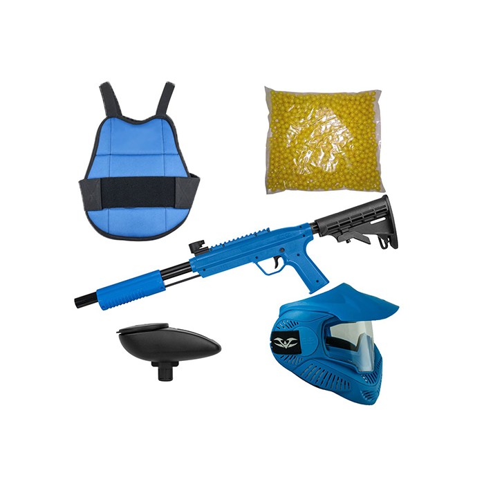 Valken Gotcha Tactical blauw set compleet