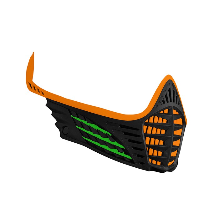 VIO Facemask Oranje Lime Zwart