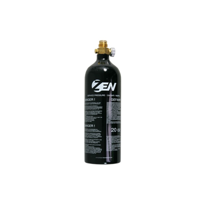 (Tweedehands) CO2 20 oz fles met on-off valve