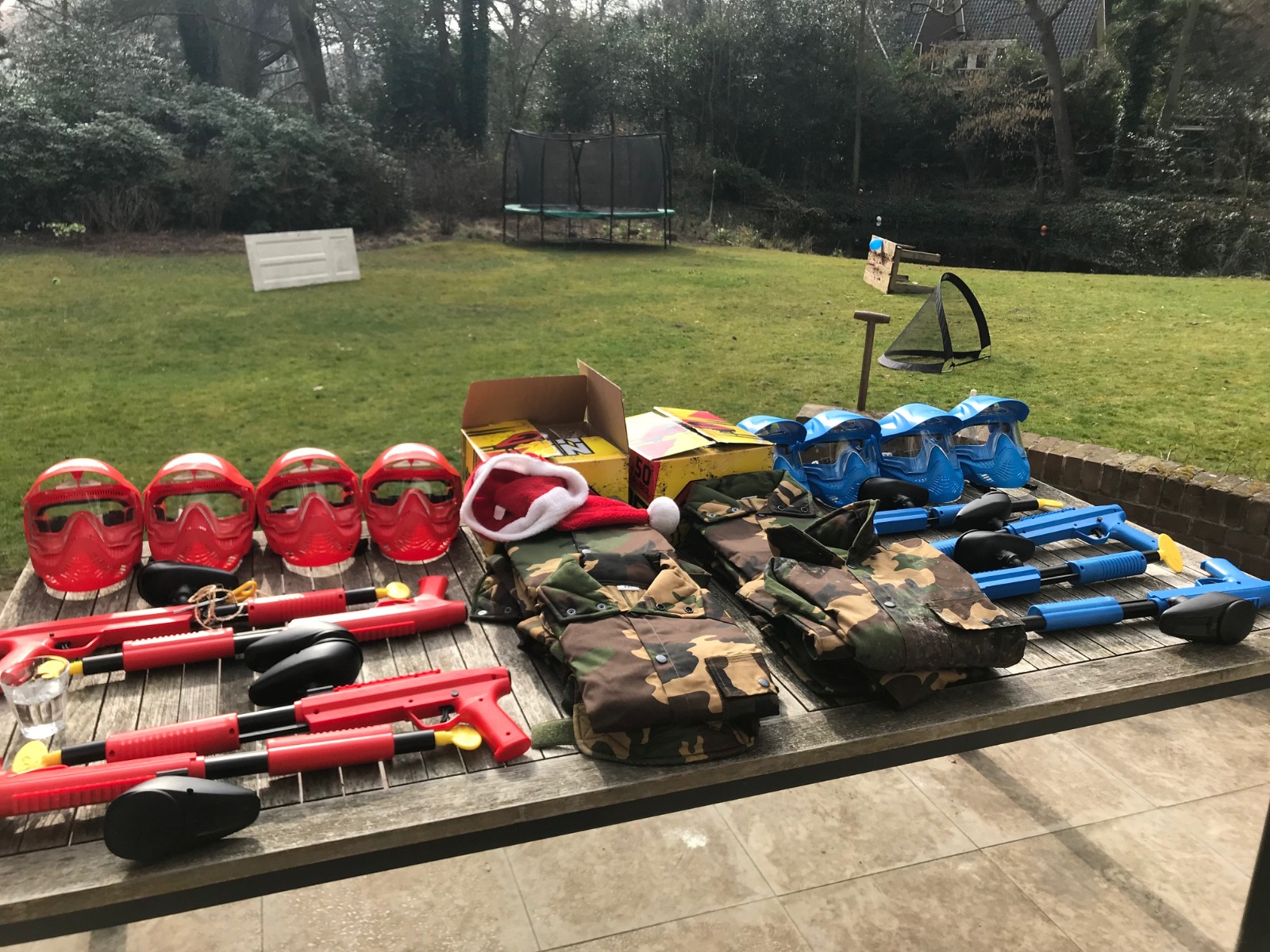 Paintball spelen op eigen locatie