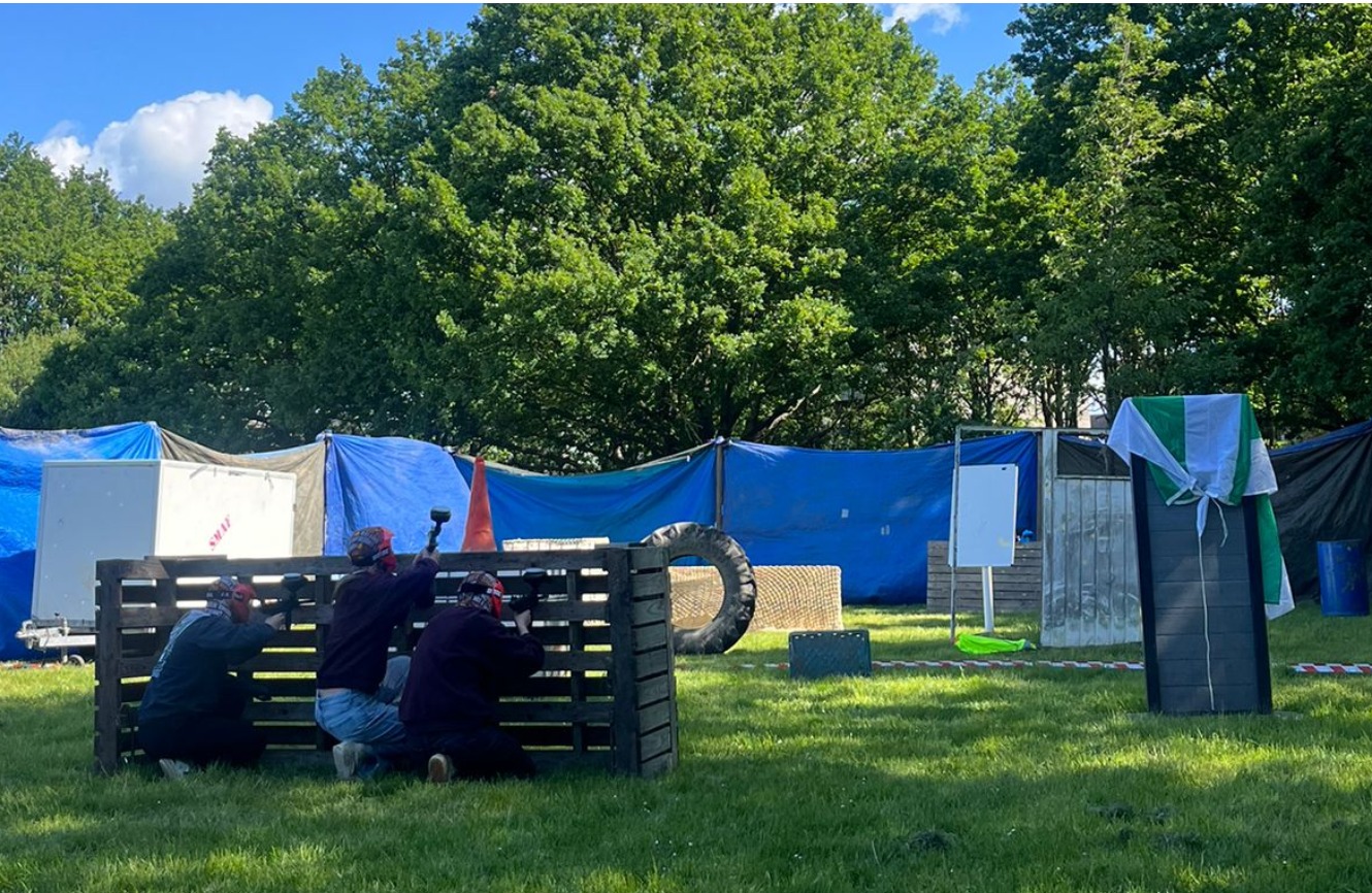 Paintball huren op eigen terrein