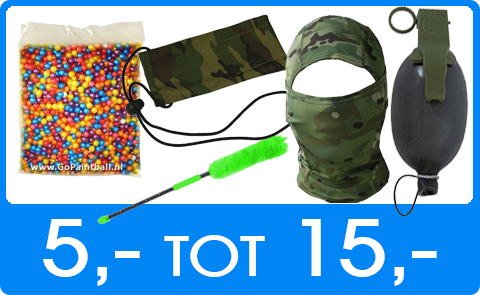 Paintball Cadeau tip 5 tot 15 euro