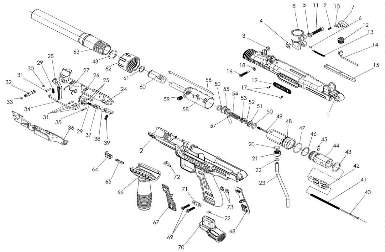 Tippmann FT-12 Lite Onderdelen Lijst